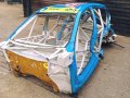 Remains of the shell following Snetterton 2016 accident (&copy; Dan Welch)